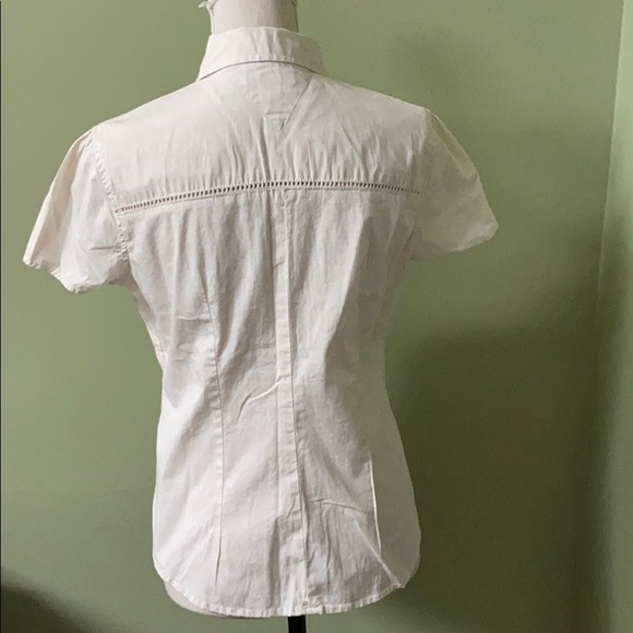 Tommy Hilfiger Denim Short Sleeved Eyelet Shirt - Picture 2 of 12